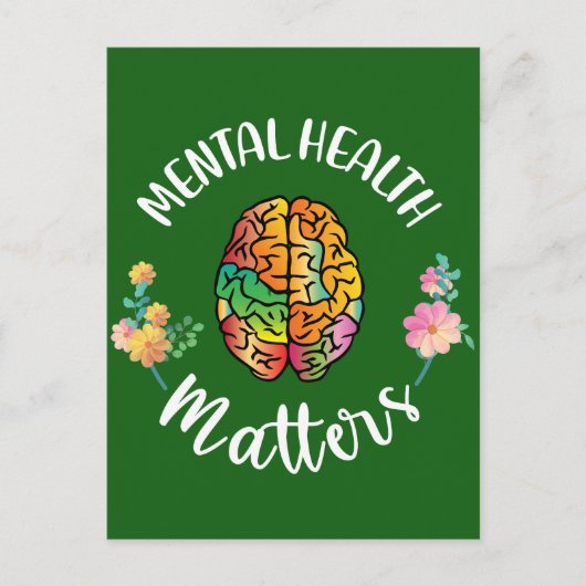 Geestelijke gezondheidsvraagstukken | Voorlichting Briefkaart (Voorkant)