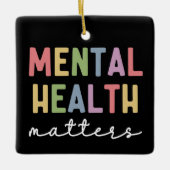 Geestelijke gezondheidsvraagstukken | Voorlichting Keramisch Ornament (Voorkant)