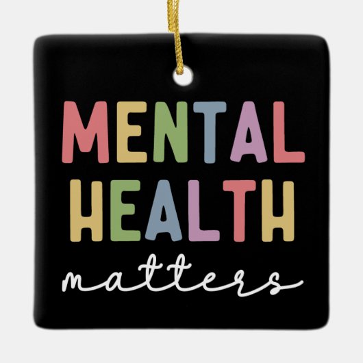 Geestelijke gezondheidsvraagstukken | Voorlichting Keramisch Ornament (Voorkant)