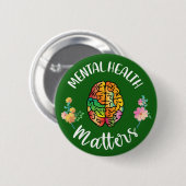 Geestelijke gezondheidsvraagstukken | Voorlichting Ronde Button 5,7 Cm (Voorkant /achterkant)