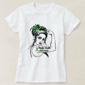 Geestelijke gezondheidswerker Rosie de Riveter Pin T-shirt (Design voorkant)