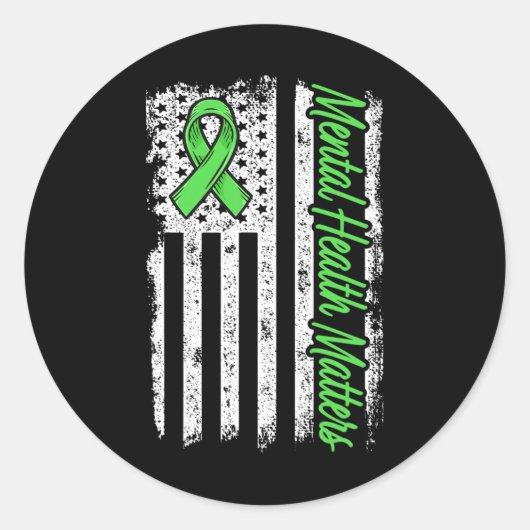 Geestelijke gezondheidszaken bestrijden stigma gee ronde sticker (Voorkant)