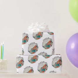 Geestelijke gezondheidszaken Bloemenhersenen Geest Cadeaupapier
