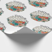Geestelijke gezondheidszaken Bloemenhersenen Geest Cadeaupapier (Hoek)