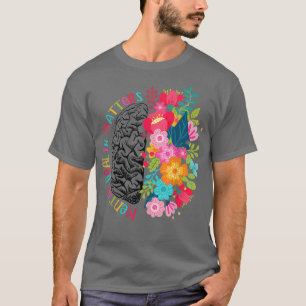 Geestelijke gezondheidszaken geven menselijke hers t-shirt