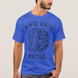 Geestelijke gezondheidszaken geven menselijke hers t-shirt