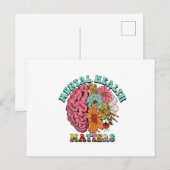 Geestelijke gezondheidszaken Plaats kaarthouder T- Briefkaart (Voorkant / Achterkant)