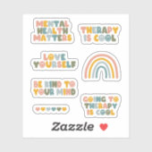 Geestelijke gezondheidszaken, Stemmentaal gezondhe Sticker (Vel)