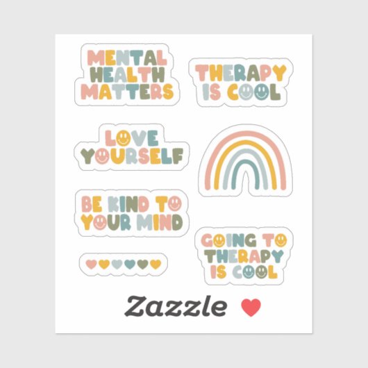 Geestelijke gezondheidszaken, Stemmentaal gezondhe Sticker (Vel)