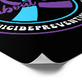Geestelijke gezondheidszorg 988 Suicide Prevention Poster (Hoek)