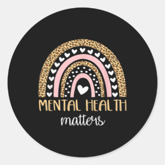 Geestelijke gezondheidszorg Boho-bewustzijn Ronde Sticker