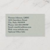 Geestelijke gezondheidszorg Counselor Painterly Mo Visitekaartje (Achterkant)