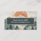 Geestelijke gezondheidszorg Counselor Painterly Mo Visitekaartje (Voorkant)