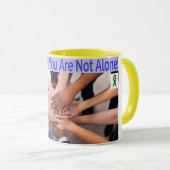 Geestelijke gezondheidszorg hulp & ondersteuning mok (Voorkant rechts)