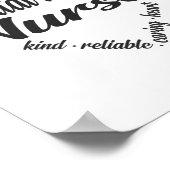 Geestelijke gezondheidszorg Ziektehart Word Cloud Poster (Hoek)