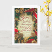 geestelijke kerst kaart (Gele Bloem)