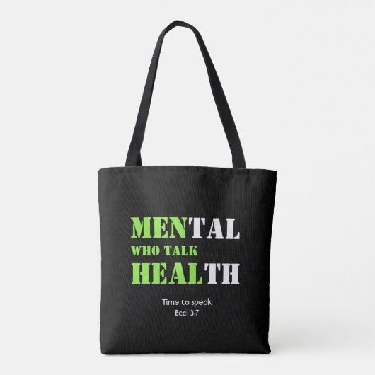 Geestelijke MANNEN die de HEAL Custom Scripting ge Tote Bag (Achterkant)