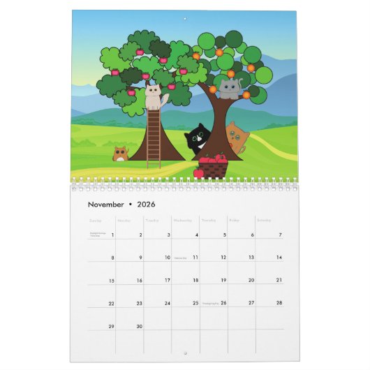 "Geestelijke momenten: een jaar van Kawaii-katten" Kalender (Nov 2026)