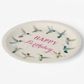 Geestelijke vogelstand Happy Birthday Paper Borden Papieren Bordje (Gekanteld)
