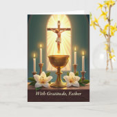 Geestelijke waardering Katholieke priester met kel Kaart (Gele Bloem)