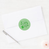 Geestelijke ziektedag ronde sticker (Envelop)