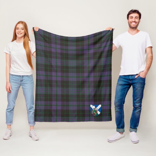 Geestelijken groene plaid fleece deken (In situ)
