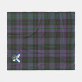Geestelijken groene plaid fleece deken (Voorkant (Horizontaal))