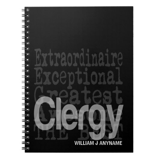 Geestelijken Uitzonderlijke gewoonte Notitieboek (Voorkant)