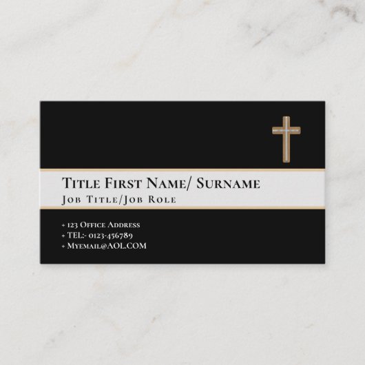 Geestelijkheid van de Holy Cross Faith Christian W Visitekaartje (Voorkant)