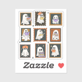 Geesten die boeken lezen Halloween  Sticker