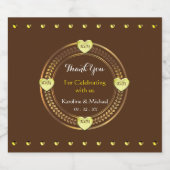 Geesten Elegant Bruiloft Partij Bier Etiket (Enkel label)