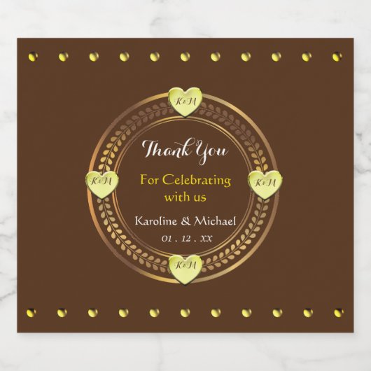 Geesten Elegant Bruiloft Partij Bier Etiket (Enkel label)