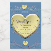 Geesten Elegant Bruiloft Partij Wijn Etiket (Enkel label)