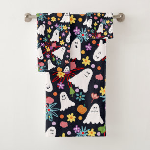 Geesten en bloemen bad handdoek