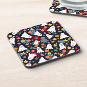 Geesten en bloemen bier onderzetter (Linkerzijde)