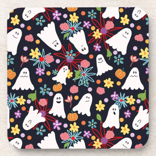 Geesten en bloemen bier onderzetter (Voorkant)