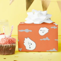 Geesten en griezelige wolken Halloween Gift Wrappi