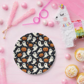 Geesten en Jack O'Lanterns Halloween Papieren Bordje (Feest)