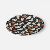 Geesten en Jack O'Lanterns Halloween Papieren Bordje (Gekanteld)