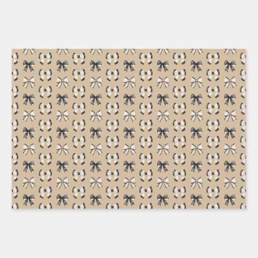 Geesten en katten Coquette Halloween Bow Inpakpapier Vel (Voorkant 3)