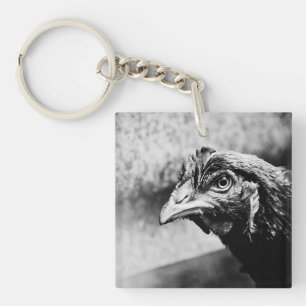 geesten en kippen sleutelhanger