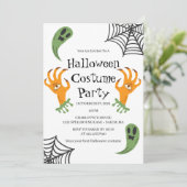 Geesten en Monster Hands Halloween Kostuumfeest Kaart (Staand voorkant)