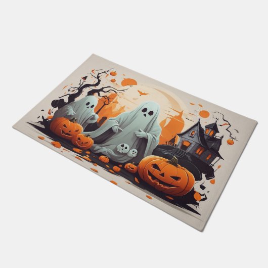 Geesten en pompoenen deurmat (Schuin)