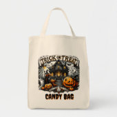 Geesten en pompoenen tijdens Halloween Tote Bag (Voorkant)