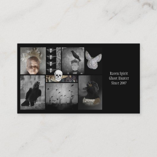 Geesten en spoken visitekaartje (Voorkant)