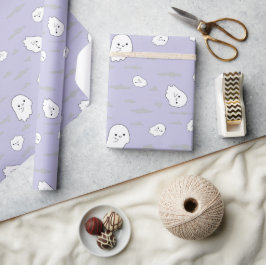 Geesten en Wolken Halloween Gift Wrapping Paper Cadeaupapier