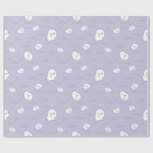 Geesten en Wolken Halloween Gift Wrapping Paper Cadeaupapier (Vlak)