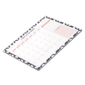 Geesten Halloween Maandelijks te doen Lijst Planne Notitieblok (Schuin)