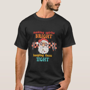 Geesten helder maken Gezichten strak houden Kerstm T-shirt