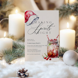 Geesten helder uitnodigen | Leuk kerstfeest Feestdagenkaart